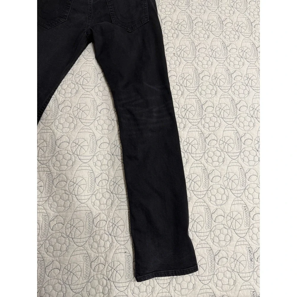 True Religion Ricky Mens Denim Black Jeans Tag Size 34